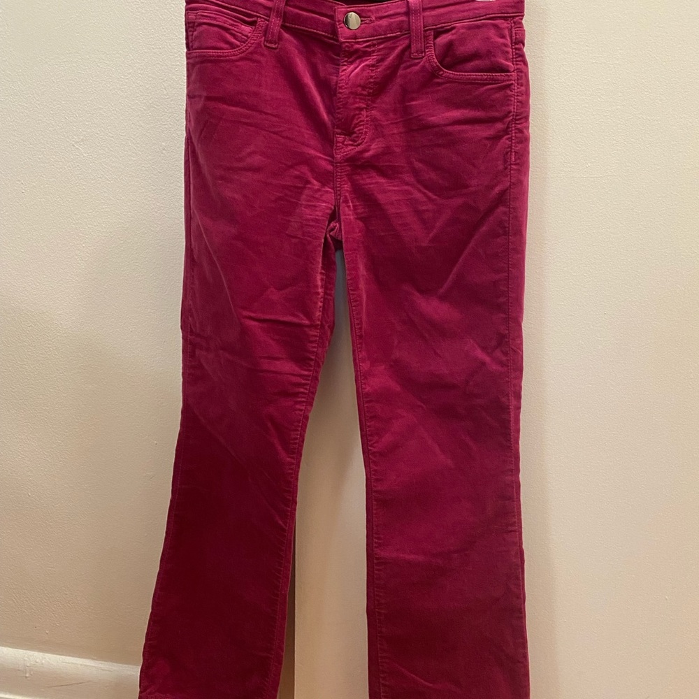 J Brand Selena Mid-Rise Crop Boot Cut Jean Women's Pink 25